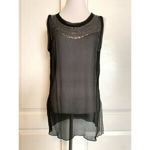 Velvet by Graham & Spencer Black Sleeveless Blouse